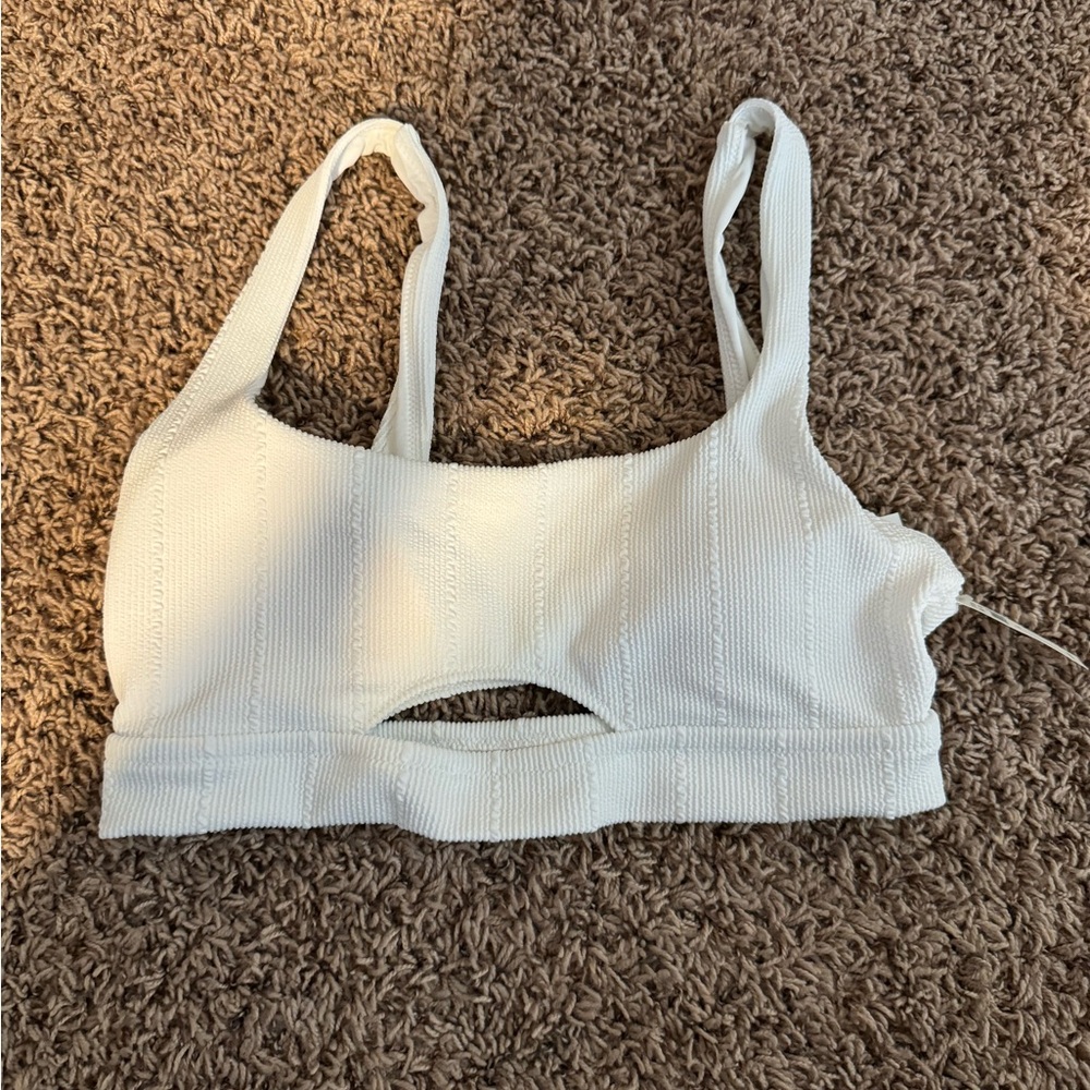 Ribbed bikini top NWT